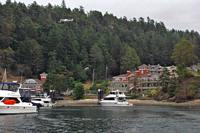 Egeria Bay at Bedwell Harbor and Poet's Cove Resort.